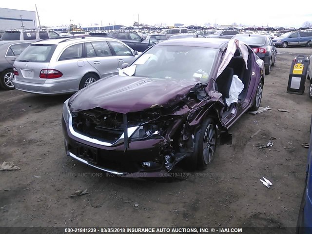 1HGCR2F55FA123637 - 2015 HONDA ACCORD SPORT 勃艮第红 照片 2