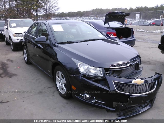 1G1PC5SBXD7253687 - 2013 CHEVROLET CRUZE LT BLACK photo 1