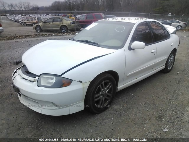 1G1JH52F047147257 - 2004 CHEVROLET CAVALIER LS SPORT WHITE photo 2