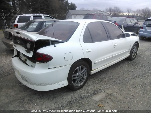 1G1JH52F047147257 - 2004 CHEVROLET CAVALIER LS SPORT WHITE photo 4