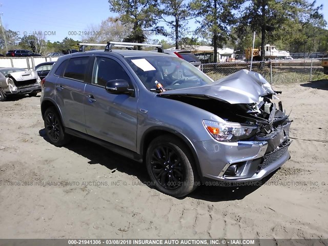 JA4AP3AU4JZ026899 - 2018 MITSUBISHI OUTLANDER SPORT ES/SE SILVER photo 1