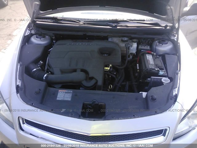 1G1ZB5E1XBF194254 - 2011 CHEVROLET MALIBU LS 银色 照片 10