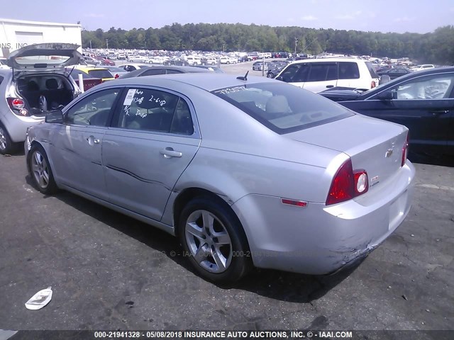 1G1ZB5E1XBF194254 - 2011 CHEVROLET MALIBU LS 银色 照片 3