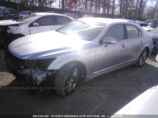 JTHCL5EFXE5022434 - 2014 LEXUS LS 460 SILVER photo 2