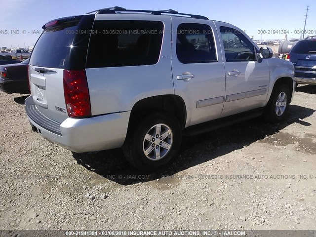 1GKS2CE07BR346417 - 2011 GMC YUKON SLT SILVER photo 4