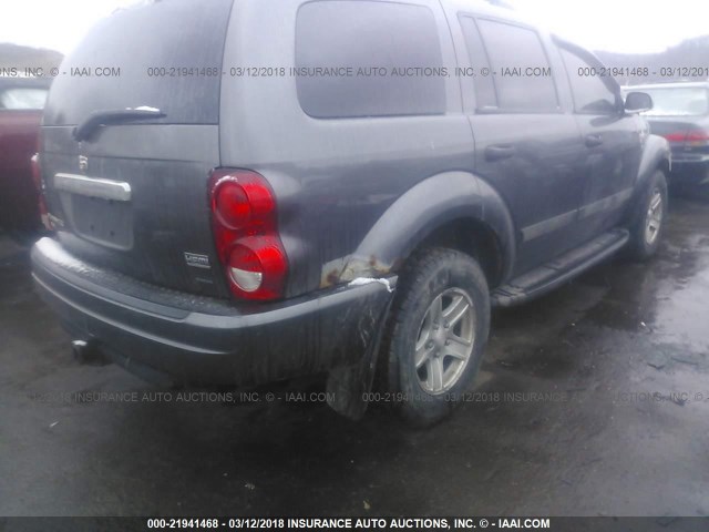 1D4HB48D24F184178 - 2004 DODGE DURANGO SLT GRAY photo 4