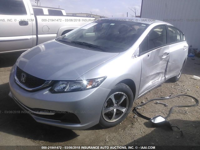 19XFB2F73FE064344 - 2015 HONDA CIVIC SE SILVER photo 2