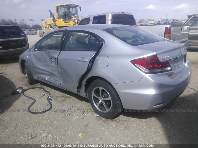 19XFB2F73FE064344 - 2015 HONDA CIVIC SE SILVER photo 3