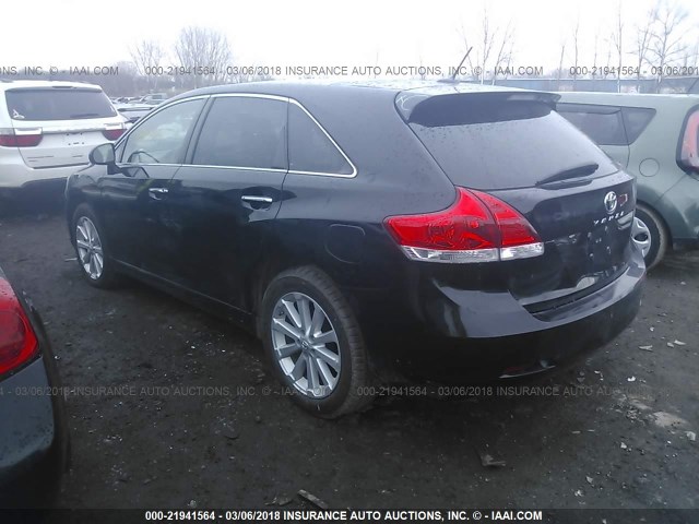 4T3ZA3BB0BU042378 - 2011 TOYOTA VENZA BLACK photo 3