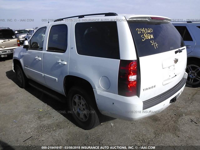 1GNFC13098R220237 - 2008 CHEVROLET TAHOE C1500 WHITE photo 3