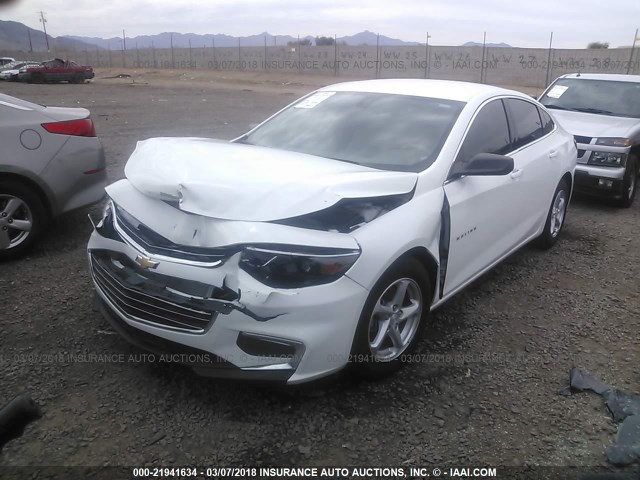 1G1ZB5ST2GF209844 - 2016 CHEVROLET MALIBU LS თეთრი ფოტო 2