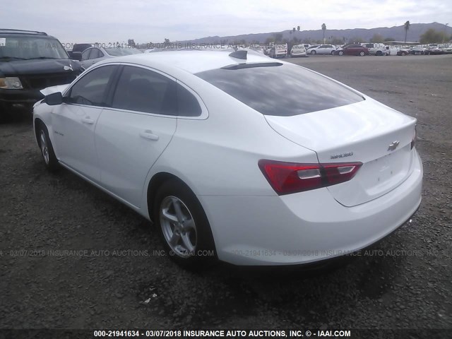1G1ZB5ST2GF209844 - 2016 CHEVROLET MALIBU LS თეთრი ფოტო 3