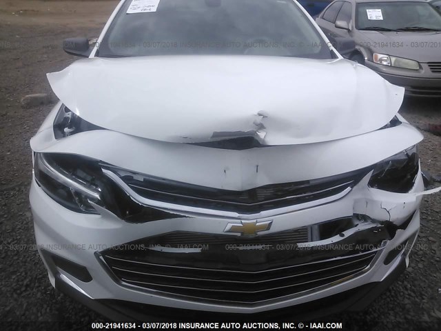 1G1ZB5ST2GF209844 - 2016 CHEVROLET MALIBU LS თეთრი ფოტო 6