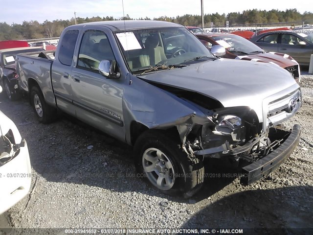 5TBRT34156S481364 - 2006 TOYOTA TUNDRA ACCESS CAB SR5 SILVER photo 1