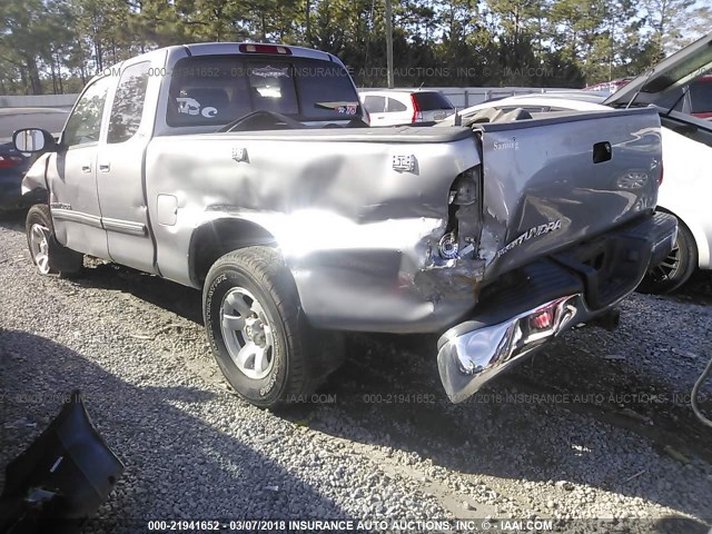 5TBRT34156S481364 - 2006 TOYOTA TUNDRA ACCESS CAB SR5 SILVER photo 3