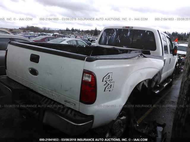 1FT8W3B62CEB51286 - 2012 FORD F350 SUPER DUTY WHITE photo 4