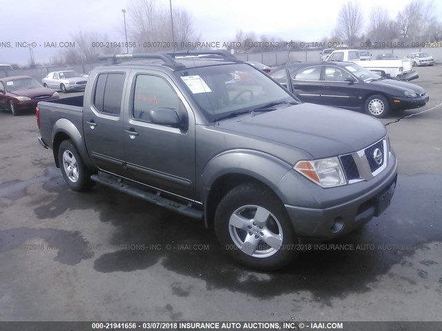 1N6AD07W35C418624 - 2005 NISSAN FRONTIER CREW CAB LE/SE/OFF ROAD GRAY photo 1