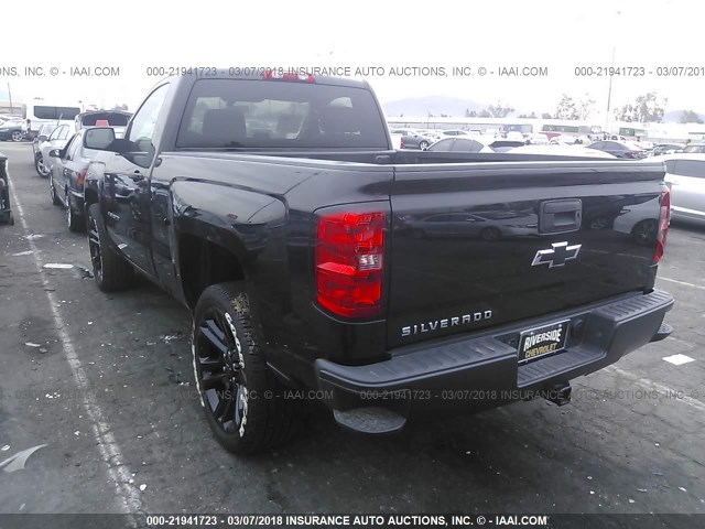 1GCNCNEC4HZ392694 - 2017 CHEVROLET SILVERADO C1500/C1500  LS BLACK photo 3