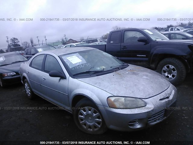 1C3AL46T83N505686 - 2003 CHRYSLER SEBRING LX SILVER photo 1