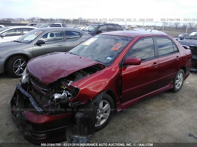 2T1BR32EX7C801530 - 2007 TOYOTA COROLLA CE/LE/S MAROON photo 2