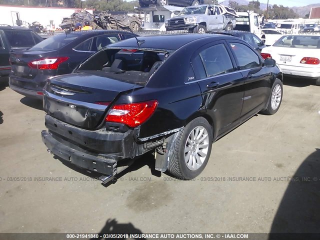 1C3CCBBG0CN263143 - 2012 CHRYSLER 200 TOURING BLACK photo 4