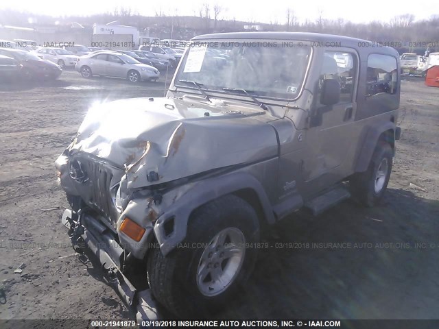 1J4FA44S46P711219 - 2006 JEEP WRANGLER / TJ UNLIMITED TAN photo 2