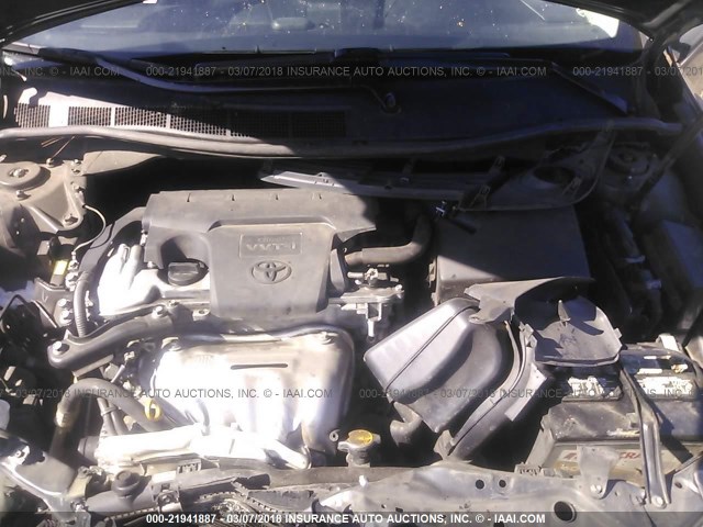 4T1BF1FK2CU599739 - 2012 TOYOTA CAMRY SE/LE/XLE GRAY photo 10