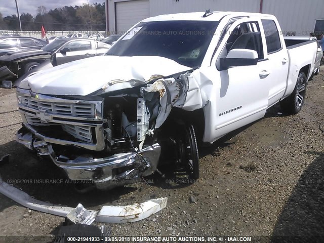 3GCPCRECXFG537413 - 2015 CHEVROLET SILVERADO C1500 LT WHITE photo 2