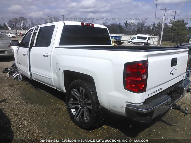 3GCPCRECXFG537413 - 2015 CHEVROLET SILVERADO C1500 LT WHITE photo 3