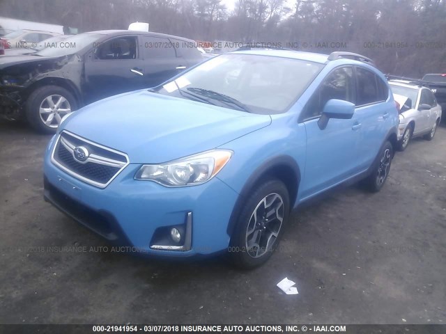JF2GPABC9G8268615 - 2016 SUBARU CROSSTREK PREMIUM ლურჯი ფოტო 2