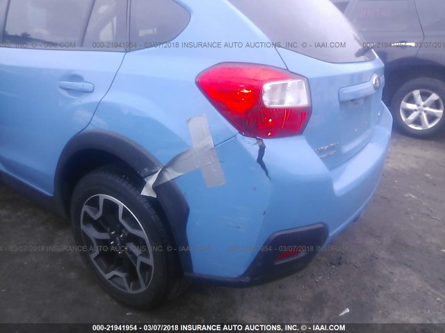 JF2GPABC9G8268615 - 2016 SUBARU CROSSTREK PREMIUM BLUE photo 6