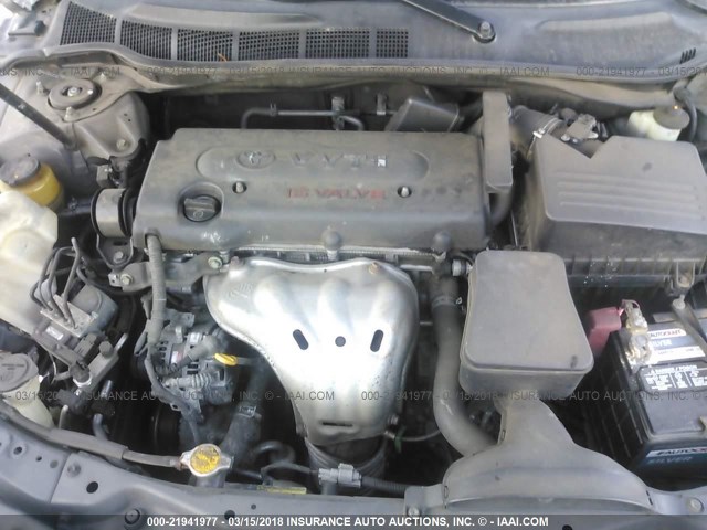 4T1BE46K17U718276 - 2007 TOYOTA CAMRY NEW GENERAT CE/LE/XLE/SE GRAY photo 10