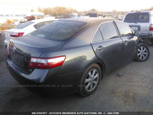4T1BE46K17U718276 - 2007 TOYOTA CAMRY NEW GENERAT CE/LE/XLE/SE GRAY photo 4
