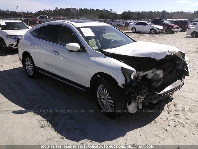 5J6TF3H51DL005039 - 2013 HONDA CROSSTOUR EXL თეთრი ფოტო 1