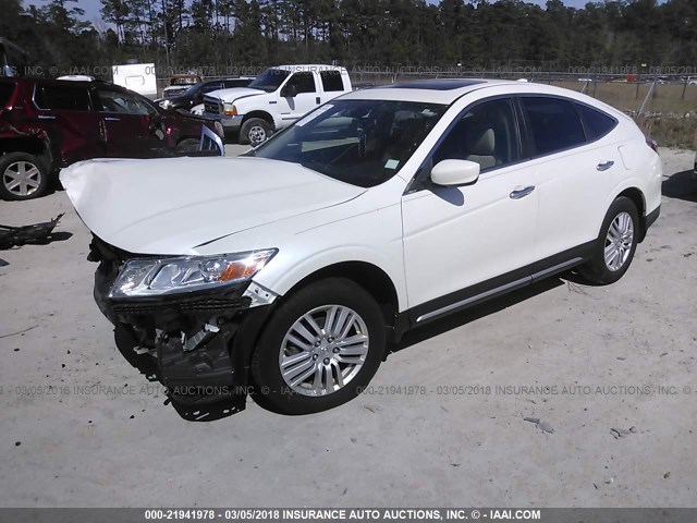 5J6TF3H51DL005039 - 2013 HONDA CROSSTOUR EXL თეთრი ფოტო 2