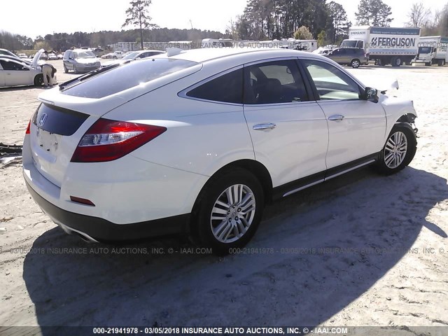 5J6TF3H51DL005039 - 2013 HONDA CROSSTOUR EXL WHITE photo 4