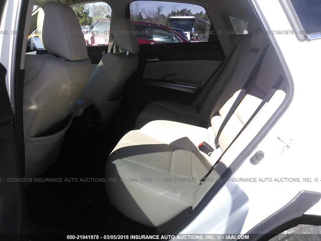 5J6TF3H51DL005039 - 2013 HONDA CROSSTOUR EXL თეთრი ფოტო 8