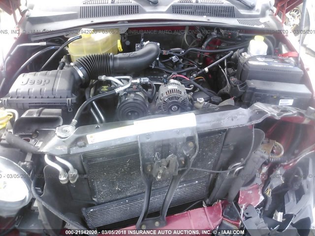 1J4GL48K27W571610 - 2007 JEEP LIBERTY SPORT 红色 照片 10