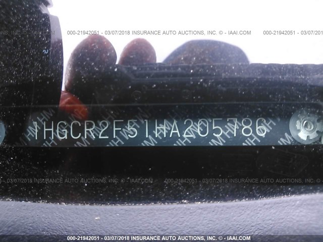 1HGCR2F51HA205786 - 2017 HONDA ACCORD SPORT 白色 照片 9