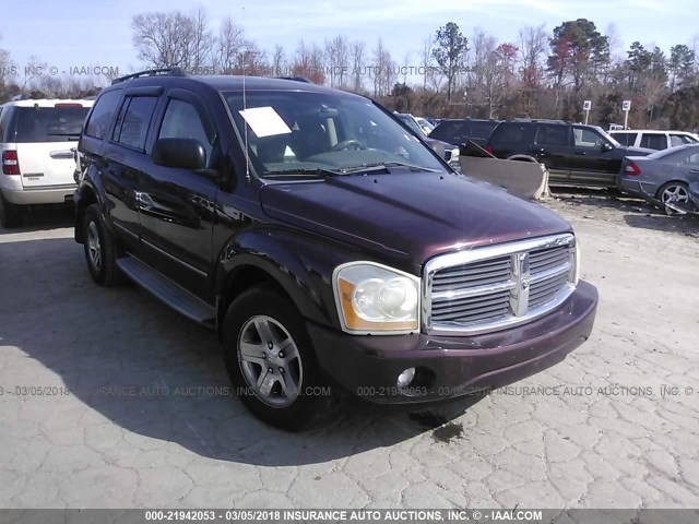 1D4HB58D04F148298 - 2004 DODGE DURANGO LIMITED BURGUNDY photo 1