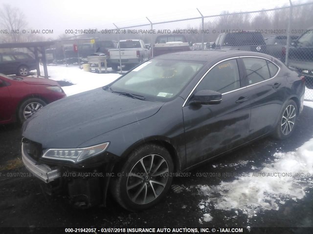 19UUB3F56FA001674 - 2015 ACURA TLX TECH GRAY photo 2