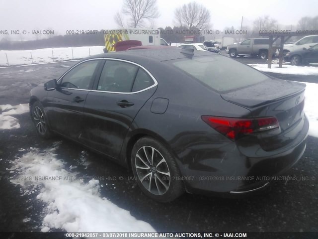 19UUB3F56FA001674 - 2015 ACURA TLX TECH GRAY photo 3