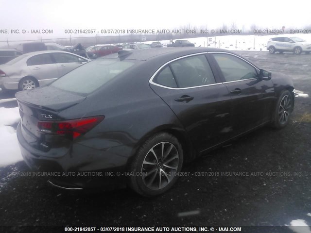 19UUB3F56FA001674 - 2015 ACURA TLX TECH GRAY photo 4