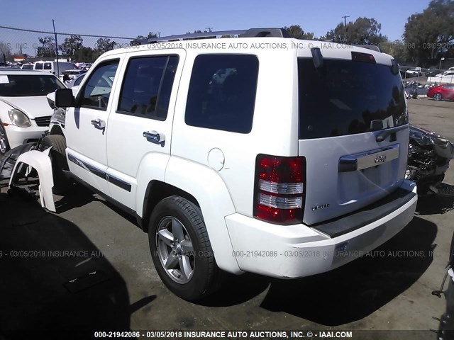 1J4PP5GK6AW106802 - 2010 JEEP LIBERTY LIMITED WHITE photo 3