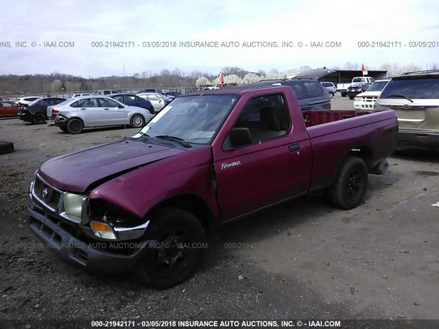 1N6DD21S8WC371705 - 1998 NISSAN FRONTIER XE RED photo 2