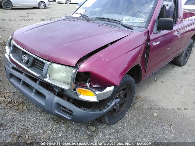 1N6DD21S8WC371705 - 1998 NISSAN FRONTIER XE RED photo 6
