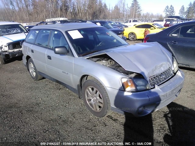 4S3BH675747622372 - 2004 SUBARU LEGACY OUTBACK AWP SILVER photo 1