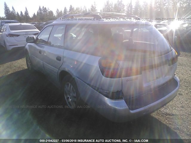 4S3BH675747622372 - 2004 SUBARU LEGACY OUTBACK AWP 银色 照片 3