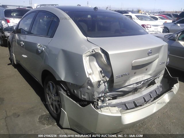 3N1AB61E27L630548 - 2007 NISSAN SENTRA 2.0/2.0S/2.0SL GOLD photo 3