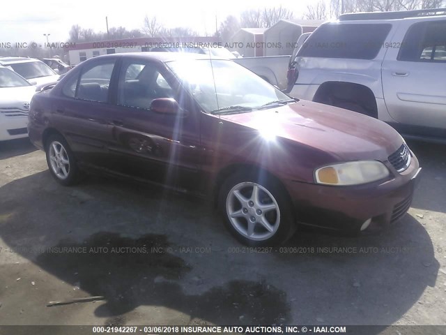 3N1BB51D91L111820 - 2001 NISSAN SENTRA SE MAROON photo 1